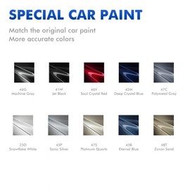 XTryfun 45P Sonic Silver Touch Up Paint Compatible with Mazda, DIY Car Paint Scratch Repair, Quick & Easy Fix Automotive Scratch Repair for CX-5/CX-30/CX-9/CX-90/Mazda3/Mazda6