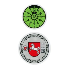Z Plates Hannover 2018 Rear Novelty Sticker Set