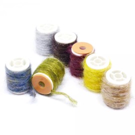 Big Hit Fly Co. DIRTY BUG YARN - 5 Meters - 7 COLORS - Fly tying Materials - Dubbing Thread - Burgandy
