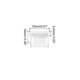 sourcing map 20pcs Port Blocker PC Locking USB Port/Dust PC Blocker White