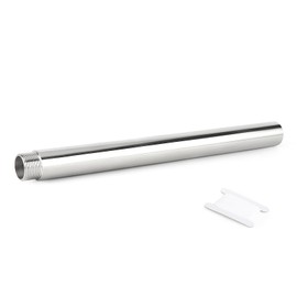 TAISHER 1PCS Stainless Steel Pipe Fittings, 3/4" NPT Male x 3/4" NPT Female Threaded, 16" Length Thickened Nipple Cast Pipe