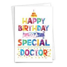 NobleWorks Birthday Greeting Card (Doctor) with 5 x 7 Inch Envelope (1 Card) Bday Special Doctor C10625BDG