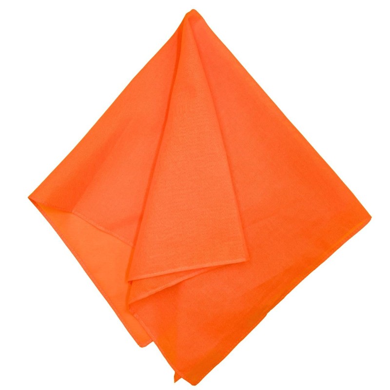 MDSTYLE Plain Bandana, 100% Cotton, 22.0 x 22.0 inches (56