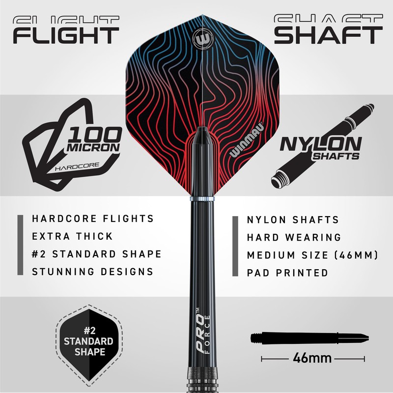 WINMAU Darts Solaris Pro 19g Barrel / 21g Full Weight