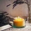 Bluecorn Botanica Beeswax Candle: 3-Wick Scented Candle Made with Pure