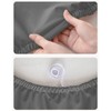 rismart Elastic Tablecloth PU Leather Rectangular Waterproof Oil Resistant Table