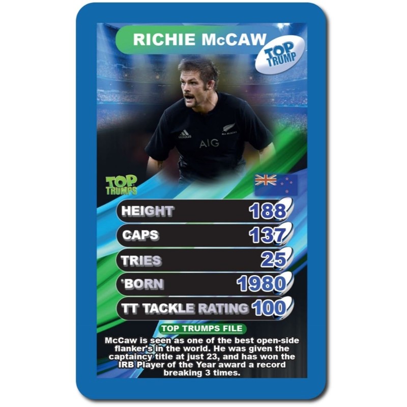 World Rugby Stars Top Trumps Card Game