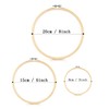 TINDTOP Beech Wood Embroidery Hoop Stand, with 3pcs Embroidery Hoops