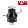 Richeer 12x1.5 ET (Extended) Black Open Ended Lug Nuts for