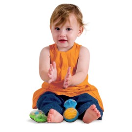 Halilit Young Maestro Gift Set. 4 Durable Real Musical Instruments. Easy Grip Shaker Rattles for Babies. BPA Free. Baby Sensory Fun. 6 Months +