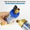 Water Filter, Reusable, Spin-Down Sediment Water Filter with Male Thread,