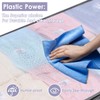 DAWNTREES 4 Pack Under Bed Storage Bags,Large Clear Plastic StorageBoxes,Underbed