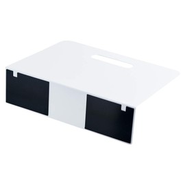 Lihit Lab A7352-0 Bookend Bookend, Wide Type, Magnetic Included, White