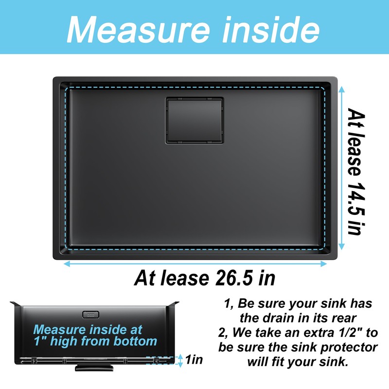 Gold Large 26" x 14" Kitchen Sink Grid,Sink Protector for