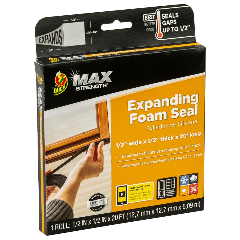 Duck Max Strength Expanding Foam Seal for Doors and Windows,