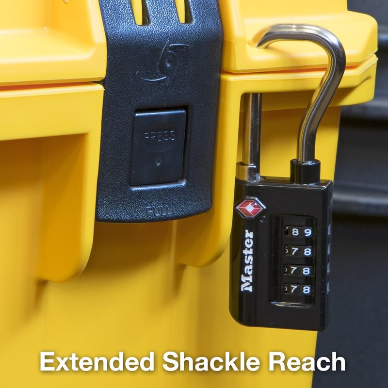 Master Lock 1.31 in. W Steel 4-Dial Combination Luggage Lock