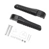 2Pcs Front Foot Peg Bracket Left And Right Black Footrest