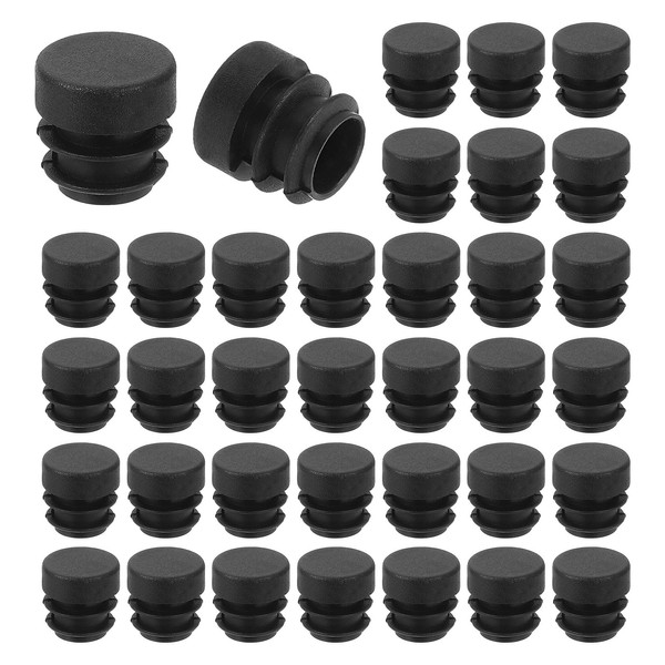 uxcell 36 Pcs Round Plastic Plug, Tubing End Cap Plugs,