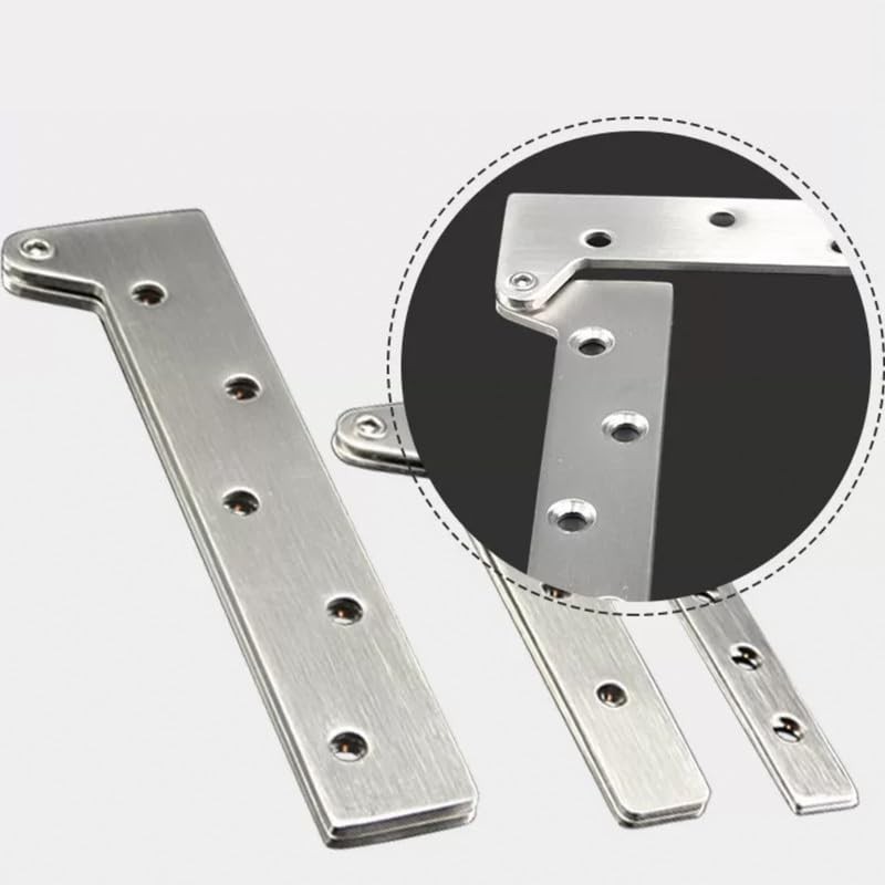 2 Door Pivot Hinge Kits,Stainless Steel Spindle,L Shape Heavy Duty