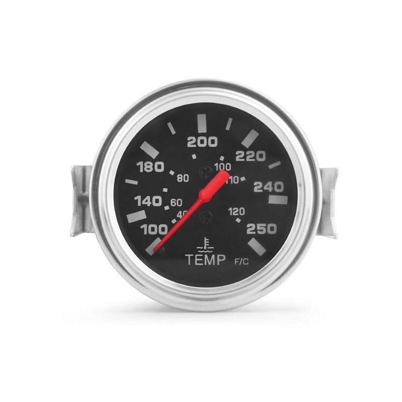 Dyno Racing 2" 52mm 12V Pointer Mechanical Water Temperature Temp