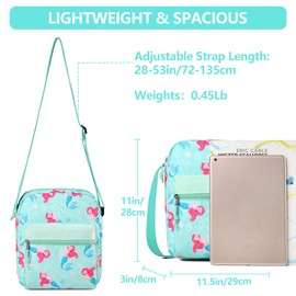 Kids Purse for Girls,VASCHY Lightweight Small Messenger Shoulder Bag Gift Present for Preteen/Teen Little Children Mermaid
