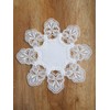 Elegant Embroidery Corner Verena 35 cm Round Plauen Lace Table