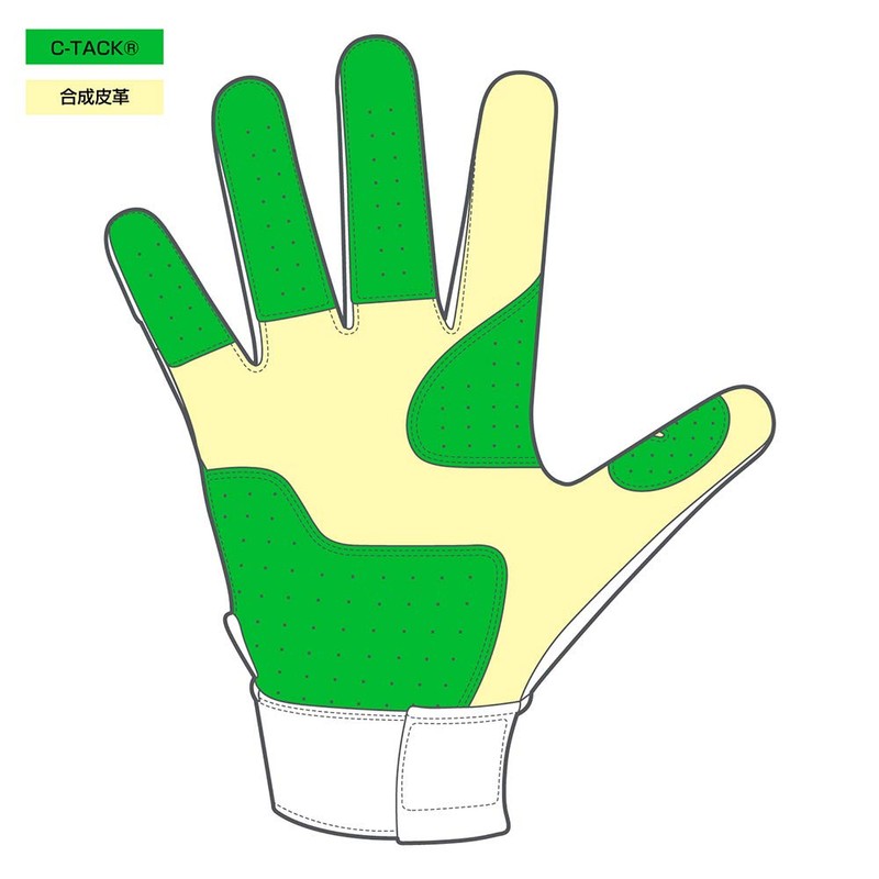 Cutters (CUTTERS) Batting Gloves B444S Power Control 4.0 Solid for