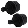 KOGUNXU 2 Pack Black Aluminum Alloy Seat Bolt Screw Fit
