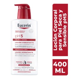 Eucerin Ph5 Locin Corporal Hidratante para Piel Seca O Sensible, 400 ml hidratacin inmediata y duradera a la piel sensible                            