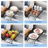 TOOLF Extendable Dish Drying Rack, 2 in 1 Multifunction Dish