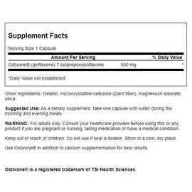 Swanson Swanson High Potency Ostivone 500 Milligrams 60 Capsules