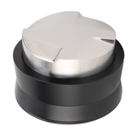 Coffee Distributor with Visible Marking Stainless Steel 4 Leaf Spiral Gravity Adaptive Coffee Distributor for 51mm Coffee Portafilter Black