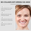 Bio-Collagen Anti-Wrinkle Gel Mask, 4 Pieces, Locks Moisture For A