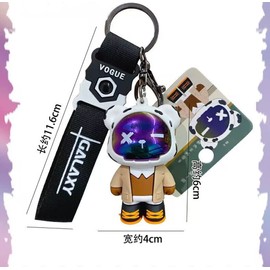 AIXUAN Tide Cool Inazuma Keychain Unique Bag Strap Female Detailed Keychain Cartoon Male Car Keychain (Type 3)