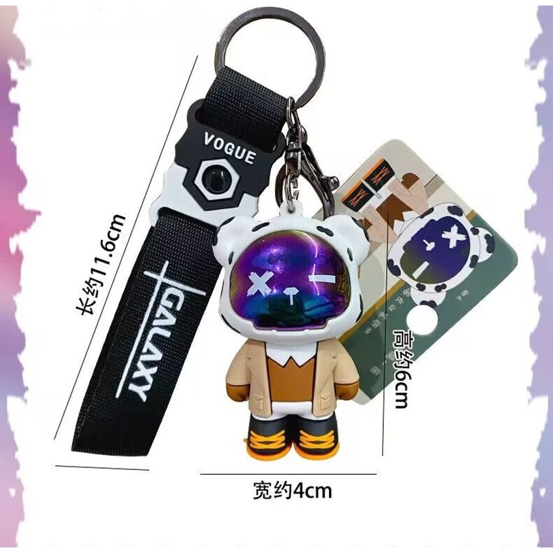 AIXUAN Tide Cool Inazuma Keychain Unique Bag Strap Female Detailed