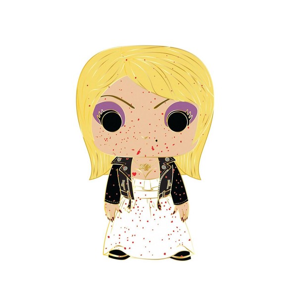 Funko Pop! Large Enamel Pin HORROR: CHUCKY - Tiffany Valentine-Ray - TIFFANY - Chucky Enamel Pins - Cute Collectable Novelty Brooch - for Backpacks & Bags - Gift Idea - Movies Fans