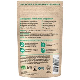 Ashwagandha – Together Health – 100% Organic Certified Ashwagandha Roots – High Concentration, Full Spectrum Extract – Vegan Friendly – Made in The UK – 90 Vegecaps - Pack of 3