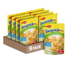 Betty Crocker Bisquick Complete Cheese Garlic Biscuit Mix, Just Add Water, 7.75