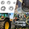 300 Pcs Serrated Flange Hex Nuts Kit, M3 M4 M5