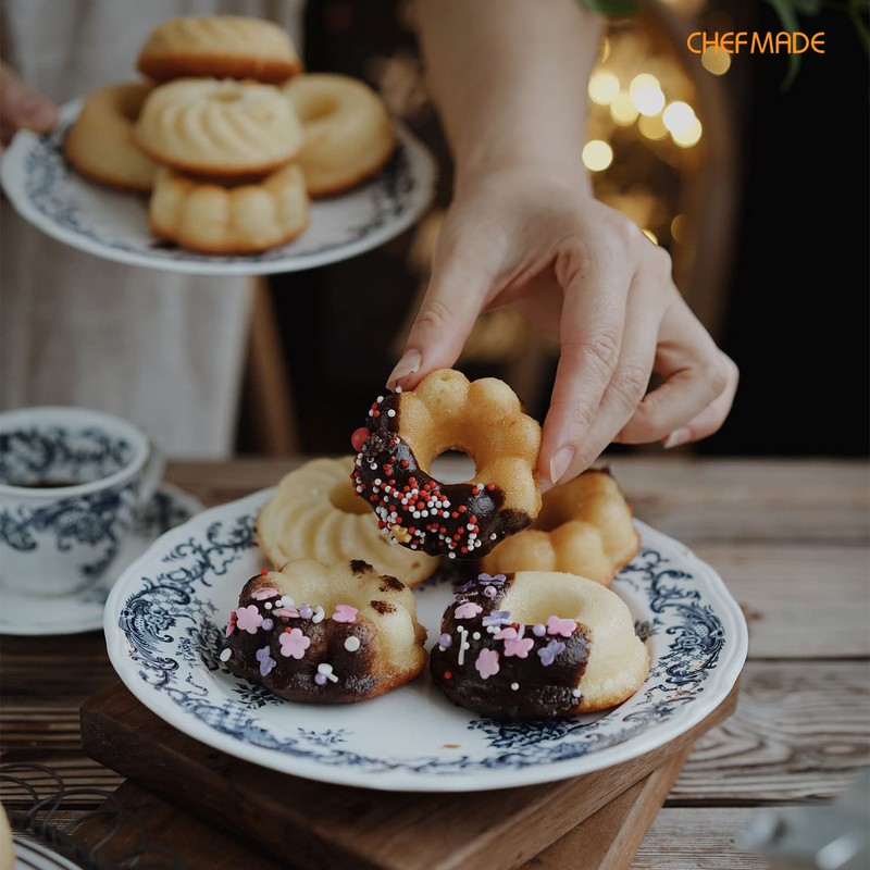 CHEFMADE Donut Shape, 3 Types of Shapes, 12 Pieces, Torus,