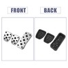 X AUTOHAUX 3pcs Manual Clutch Brake Gas Accelerator Pedal Cover