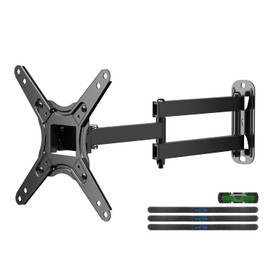 Suptek Full Motion TV Monitor Wall Mount for Most 13-42 Inch LED LCD Flat Curved Screen TVs & Monitors, Articulating Arms Swivel Tilt Extension Rotation, Max VESA 200x200mm up to 44lbs, MA1345