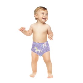 Toddler Training Pants, Unicorn Purple Cotton Potty Training Underwear for Baby Boy Girl 3-Pack