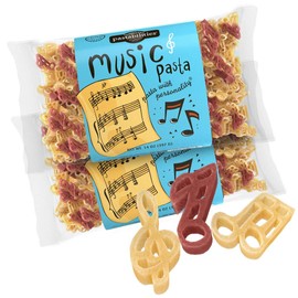 Pastabilities Fun Shaped Pasta for Kids - Music Pasta - Musical Notes Music Theme, Non-GMO Natural Wheat Pasta, All-Natural, Kosher Certified, Made in the USA, (2 Pack,14 Oz)