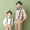 DonDon Father-son bow tie set in partner look, already tied