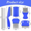 Lice Comb 3 Pieces Stainless Steel Dental Comb Double Sided