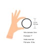 Minihope no-metal elastic hair ties, women's black thick large elastics,
