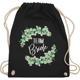 Shirtracer - Gym Bag Backpack - JGA Stag Night Women - Team Bride Eucalyptus White, 01 black, Unit size