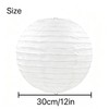 5 Pack 12 Inch White Round Paper Lanterns Chinese Japanese