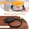 Quiche Pan,24cm/9.5in Flan Tins with Loose Base,Flan Case Tin Removable